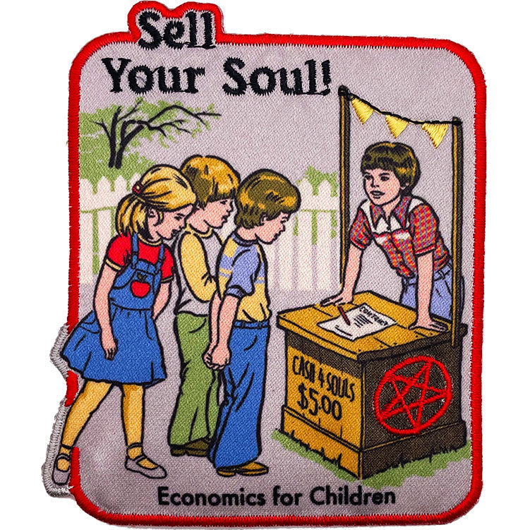 Steven Rhodes Sell Your Soul 2.8"x3.5" Patch - 3 pc prepack