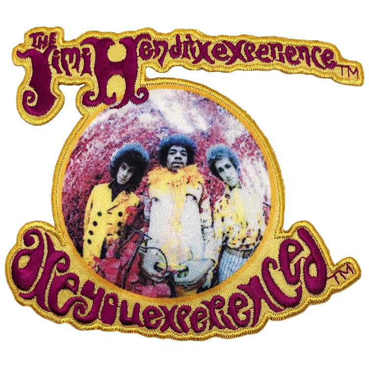 Jimi Hendrix Experienced Bubble 3.5"x3" Patch - 3 pc prepack