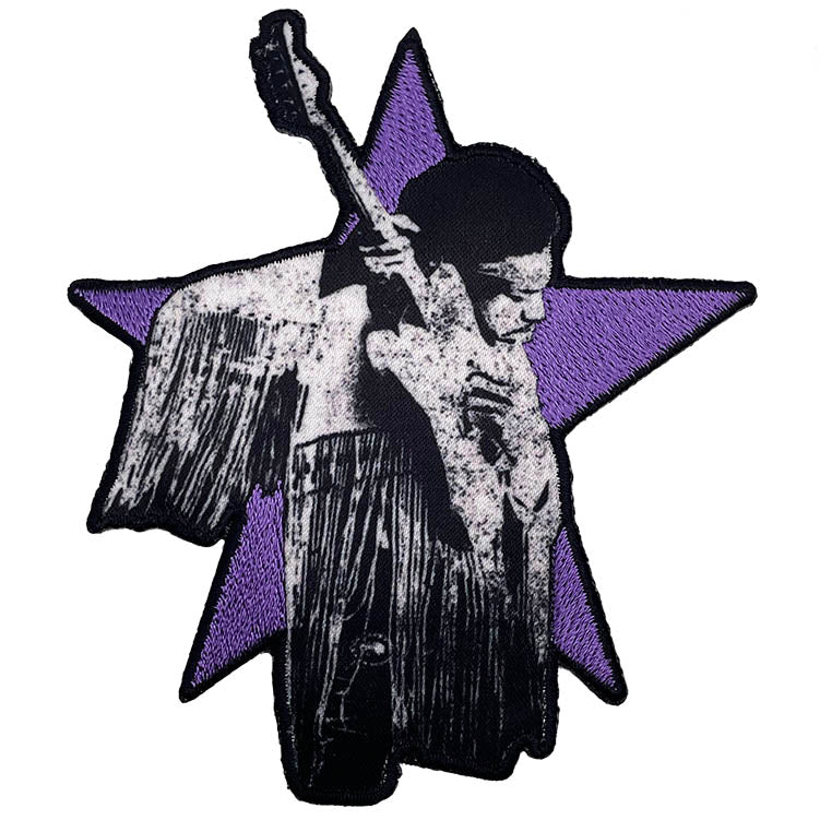 Jimi Hendrix Star 3.5"x4" Patch - 3 pc prepack