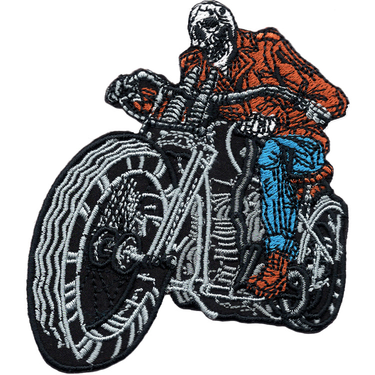 David Lozeau Dead Man Riding 3.1"x3.6" Patch - 3 pc prepack