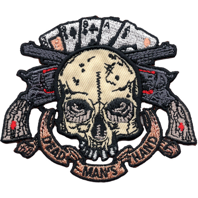 David Lozeau Dead Man's Hand 3.4"x2.8" Patch - 3 pc prepack