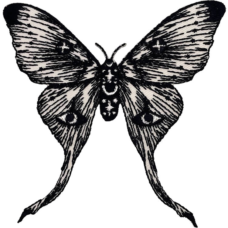 Episodic Drawing Magic Moon Moth 3.5"x3.5" Patch - 3 pc prepack
