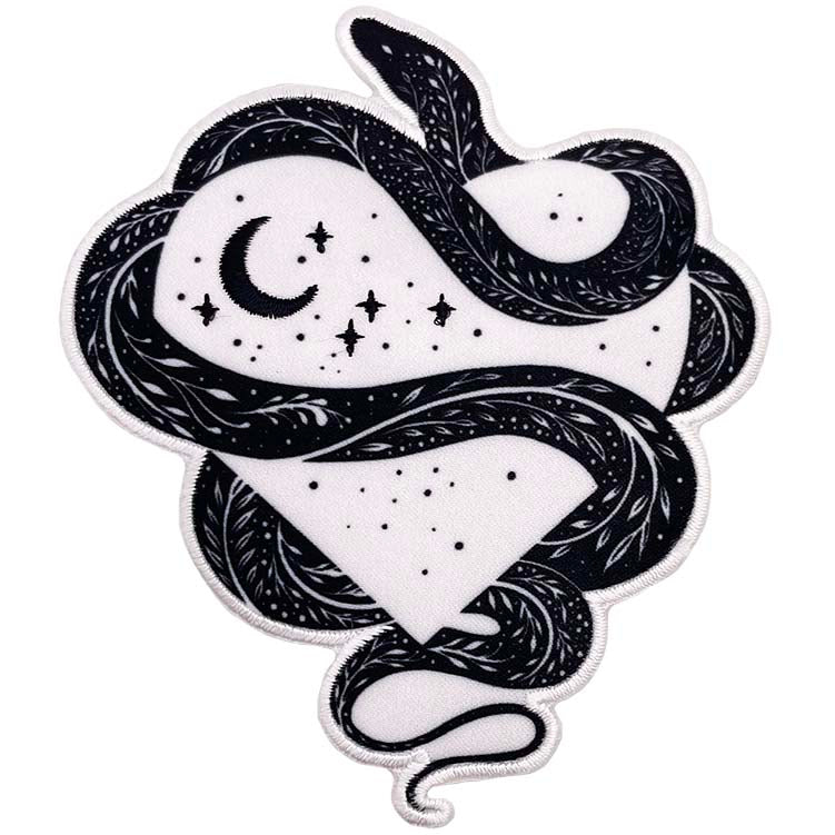 Episodic Drawing Snake Heart 3.25"x4" Patch - 3 pc prepack
