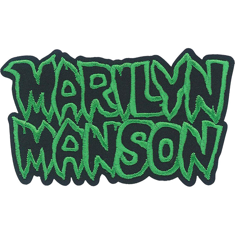 Marilyn Manson Name Logo 3.8"x2.25" Patch - 3 pc prepack