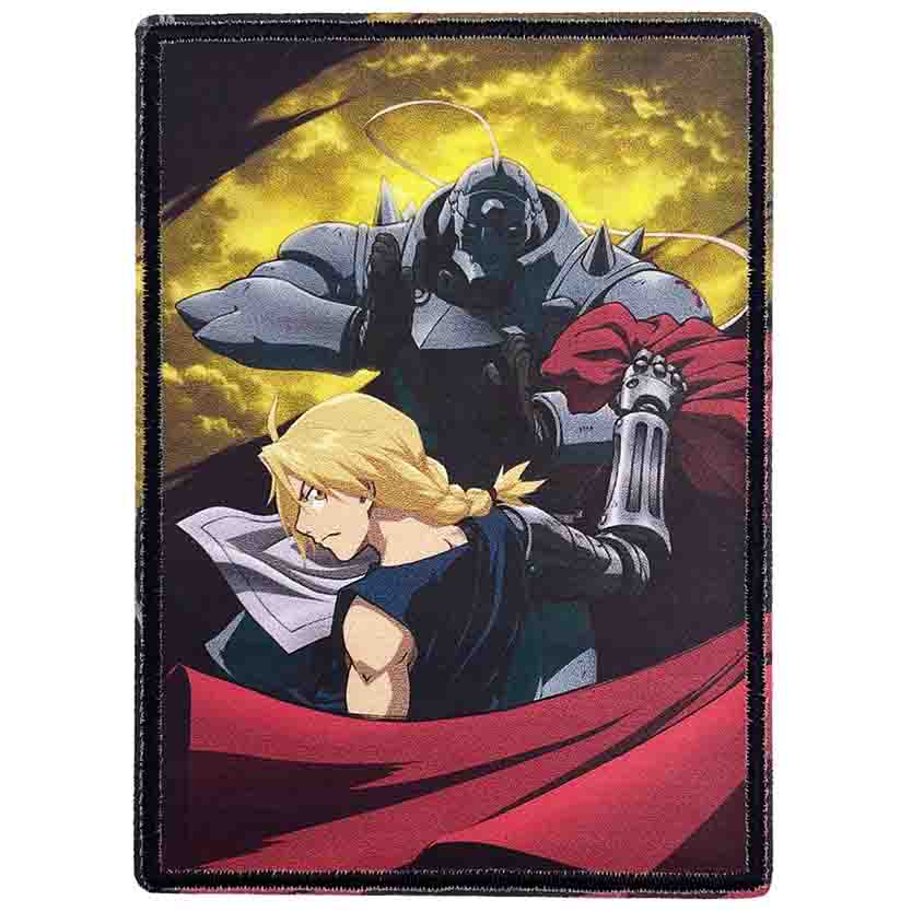 Fullmetal Alchemist Brotherhood Edward  Alphonse 2.8"x4" Patch - 3 pc prepack