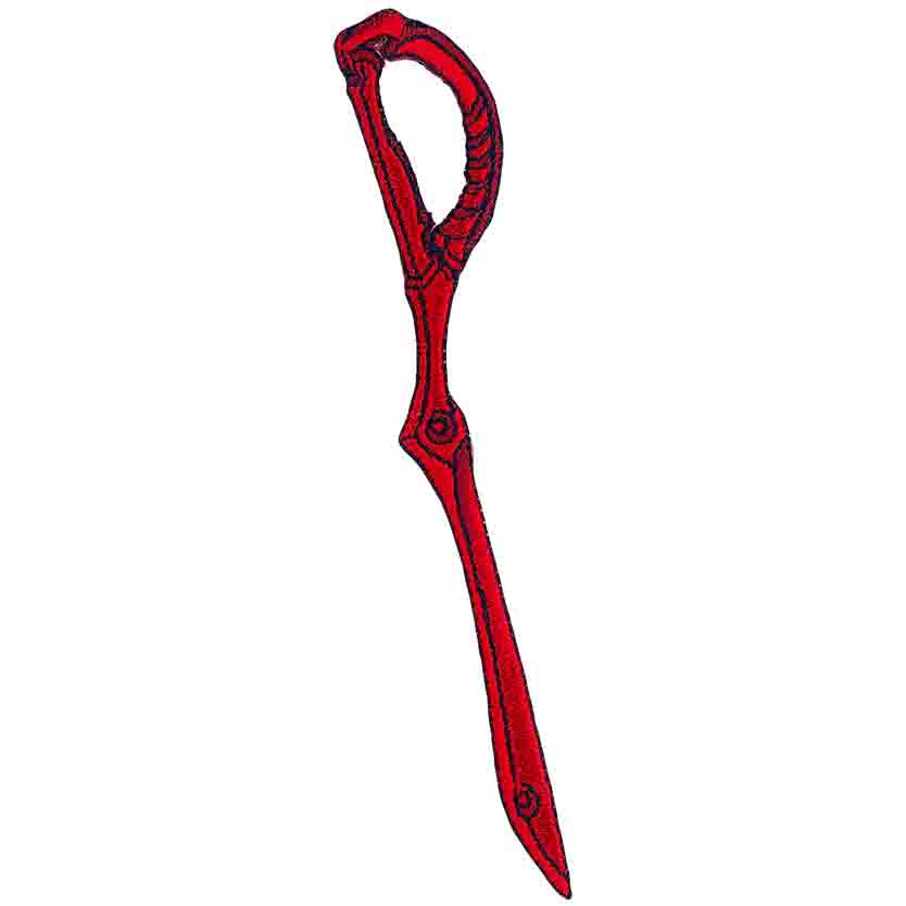 Kill La Kill Ryuko's Blade 1.3"x4.35" Patch - 3 pc prepack