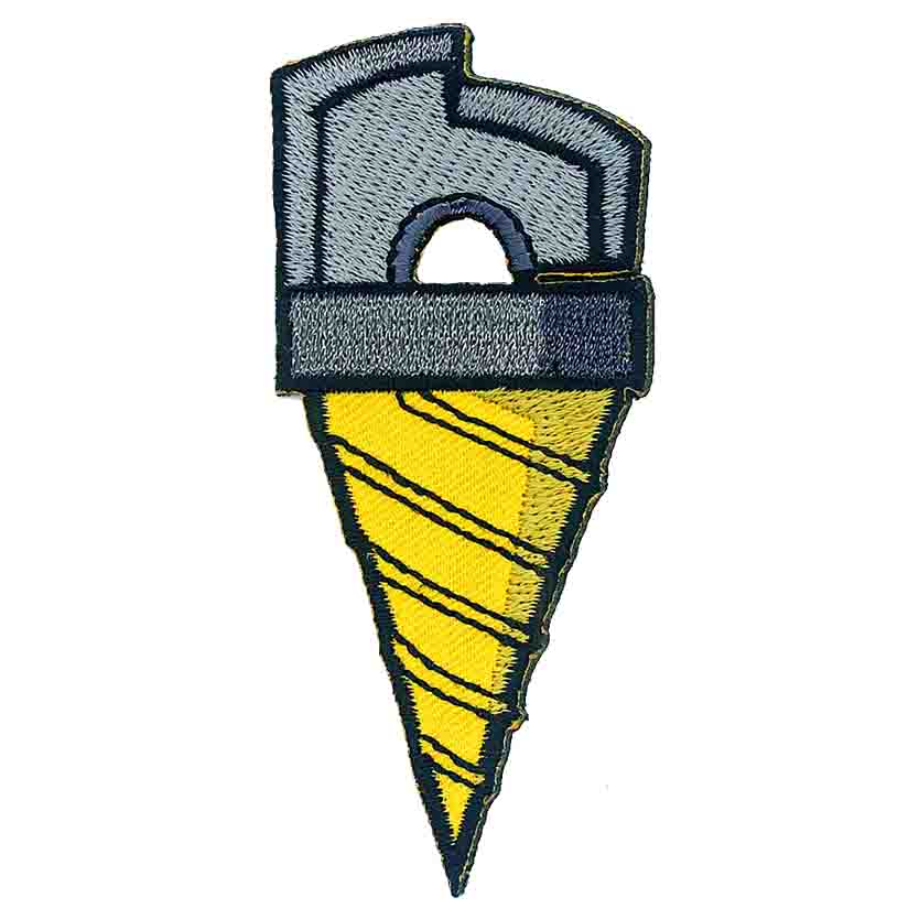Gurren Lagann Drill Key 1.7"x3.5" Patch - 3 pc prepack