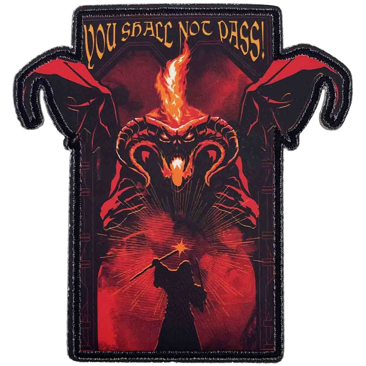 The Lord of the Rings You Shall Not Pass! 3.4"x3.6" Patch - 3 pc prepack