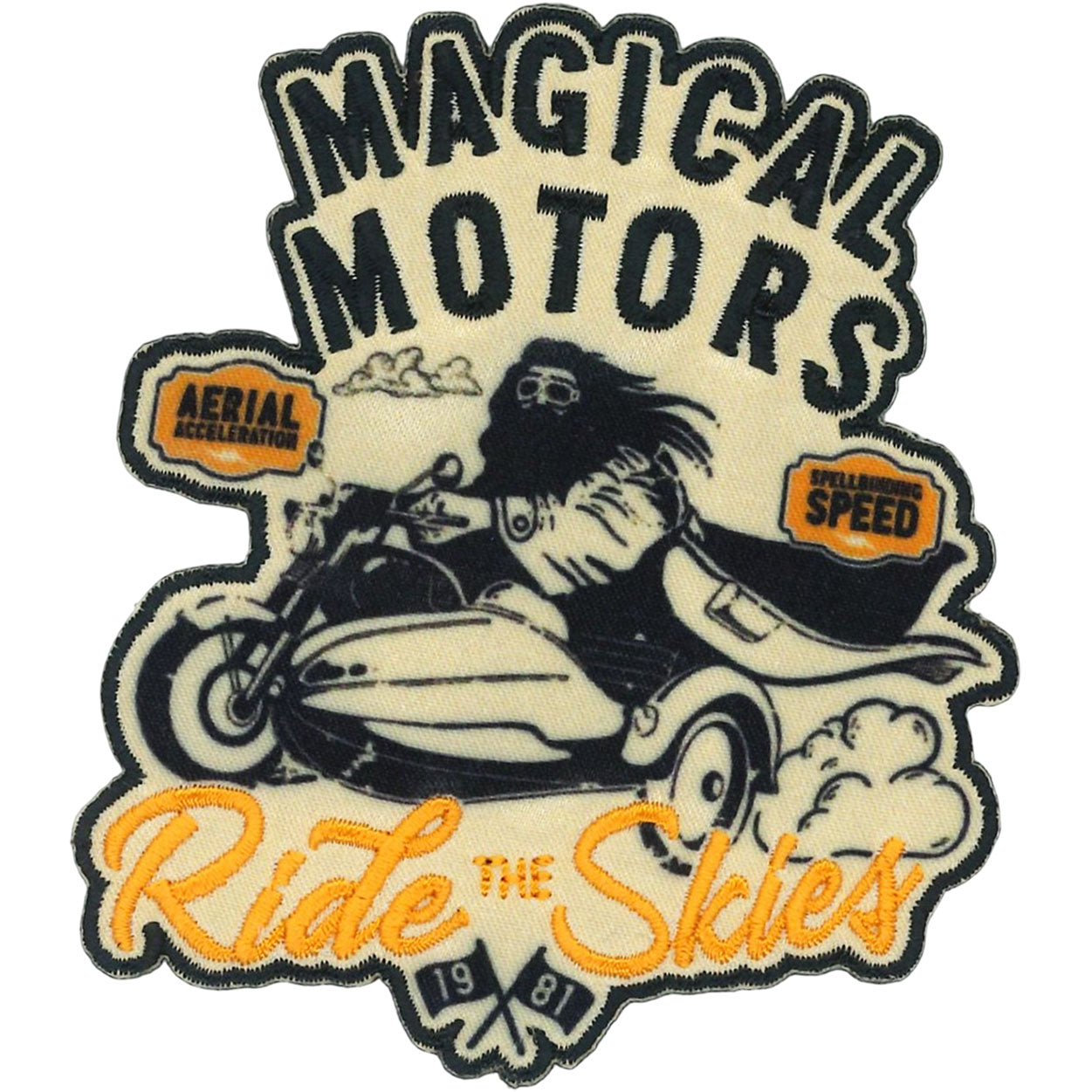 Harry Potter Hagrid's Motorcycle 3.3"x3.7" Patch - 3 pc prepack