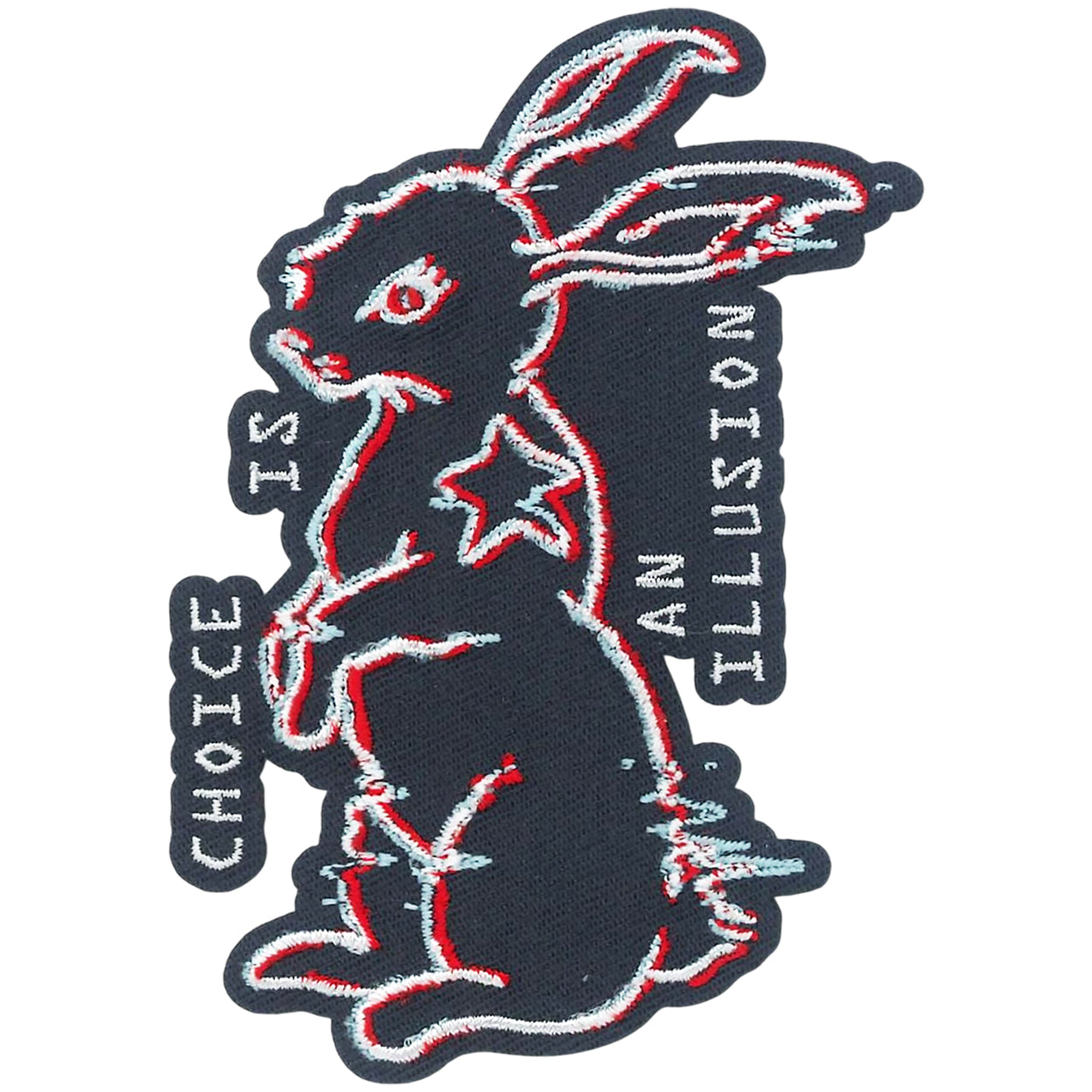 The Matrix White Rabbit 2.75"x3.9" Patch - 3 pc prepack