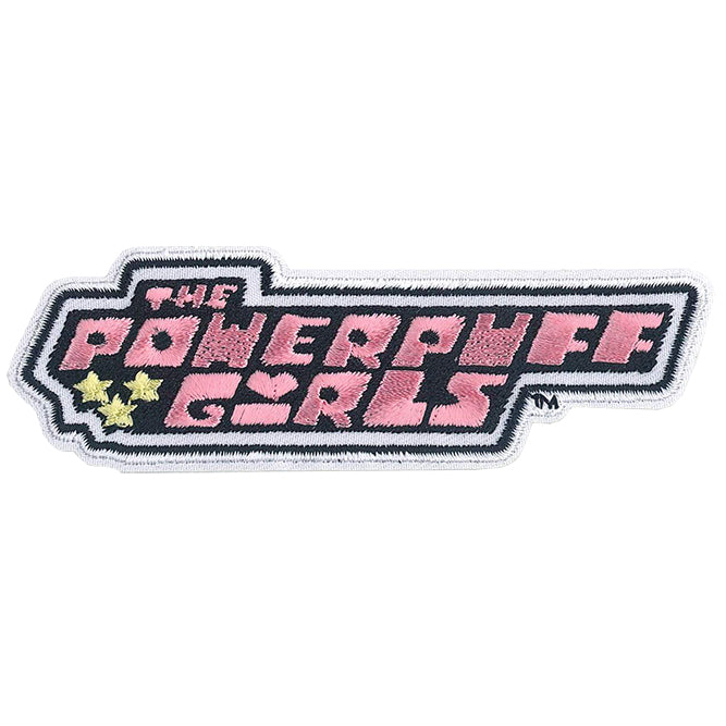 Powerpuff Girls Logo 4.3"x1.5" Patch - 3 pc prepack