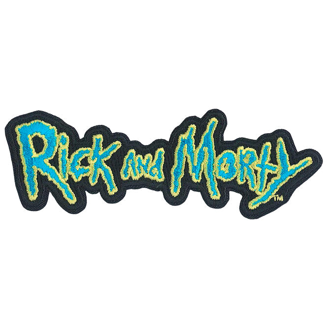 Rick  Morty Logo 4.2"x1.5" Patch - 3 pc prepack