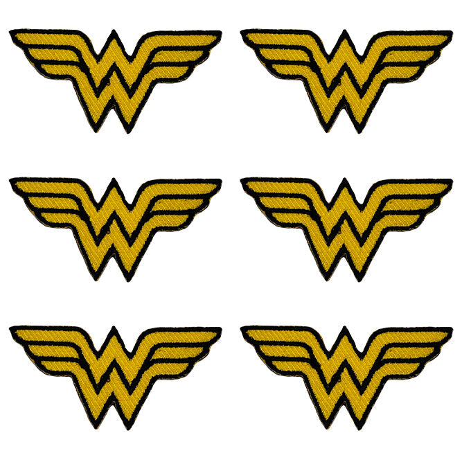 DC Comics Originals Wonder Woman Logo 6 Pack 2" Mini Patch Set - 3 pc prepack