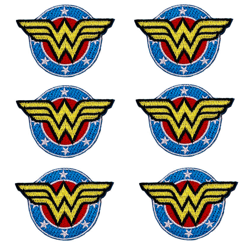 DC Comics Originals Wonder Woman Shield 6 Pack 2" Mini Patch Set - 3 pc prepack