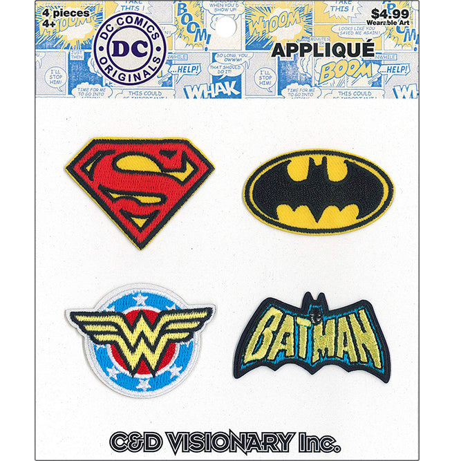 DC Comics Assorted Mini Patches - 3 pc prepack