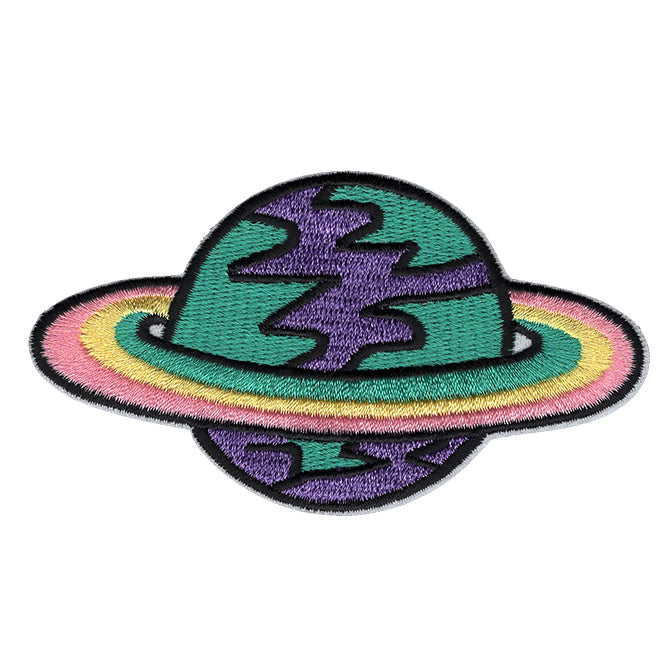 Rainbow Planet 4.2"x2.5" Patch - 3 pc prepack