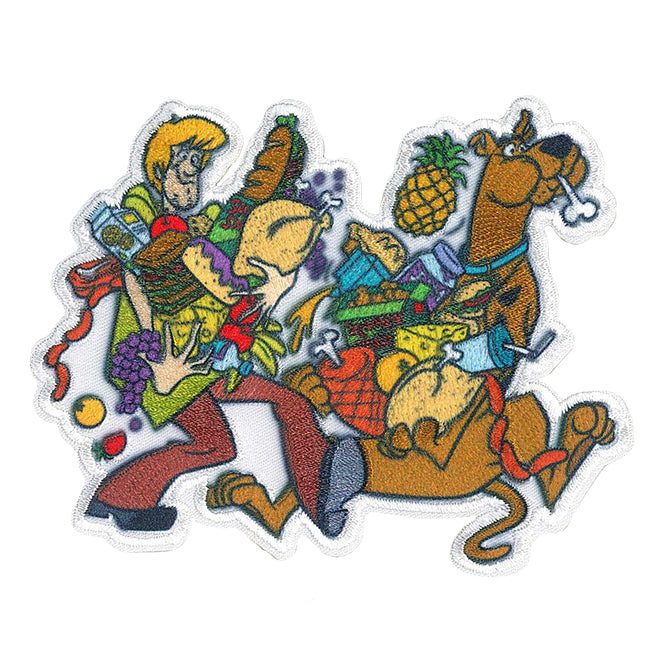 Scooby Doo Shaggy  Scooby with Food 4.25"x3.5" Patch - 3 pc prepack