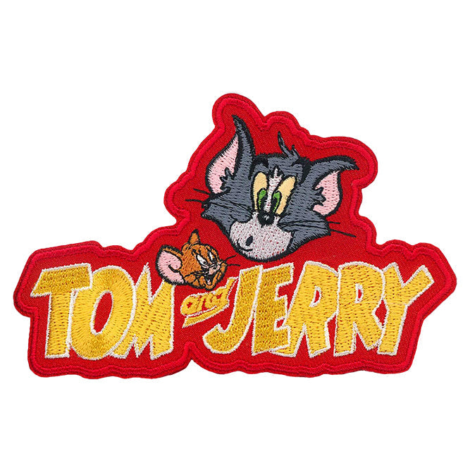 Tom  Jerry Logo 4.7"x3" Patch - 3 pc prepack