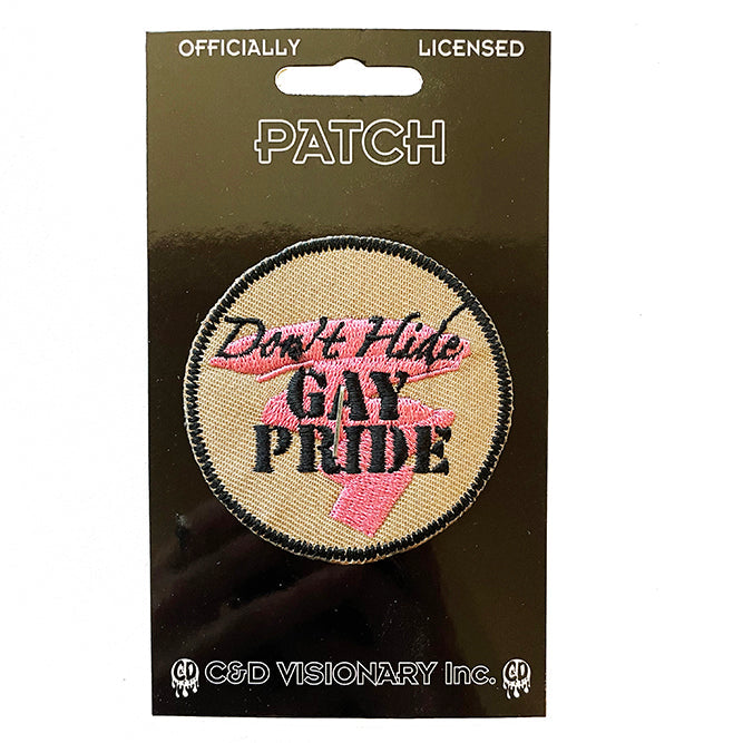 LGBTQ+ Don't Hide Gay Pride 2.25" Carded Patch - 3 pc prepack