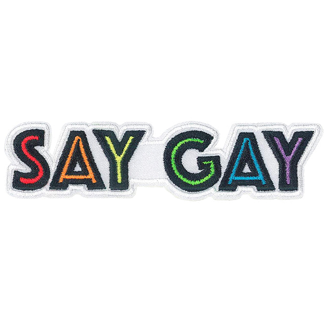 LGBTQ+ Say Gay 4.4"x1.25" Patch - 3 pc prepack
