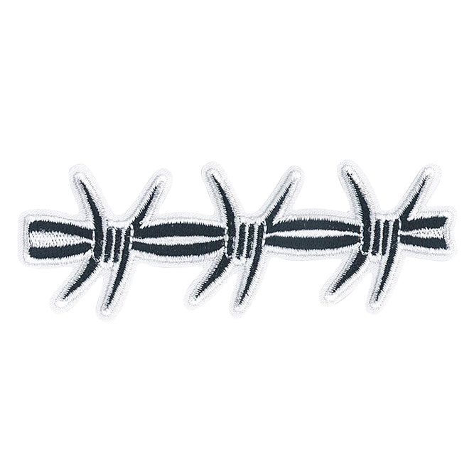 JSX Barbed Wire 4.25"x2" Patch - 3 pc prepack