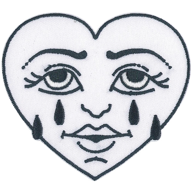 JSX Crying Heart Tattoo 3.7"x3.3" Patch - 3 pc prepack