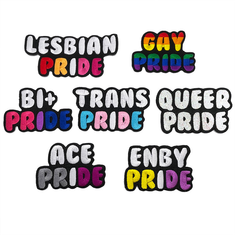LGBTQ+ Pride Patch Set (each unit - 2" wide) - 3 pc prepack