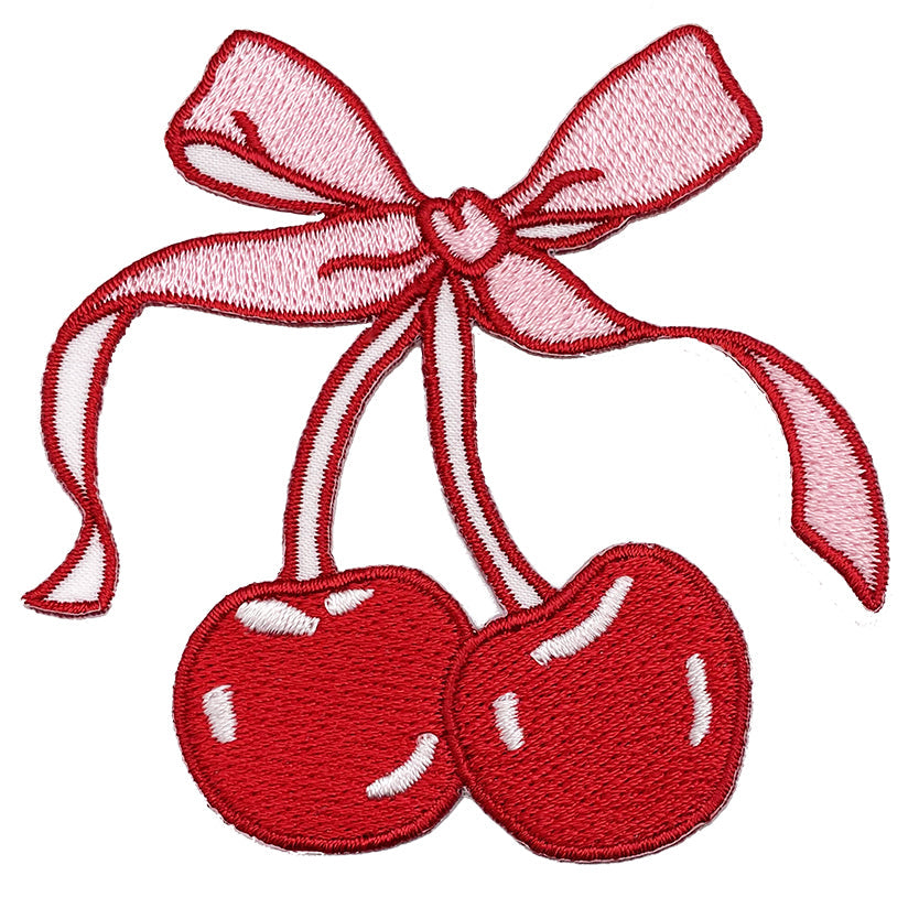 JSX Ribbon Cherries 2.8"x3.25" Patch  - 3 pc prepack