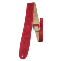 Thumbnail for Red Soft Suede Guitar Strap