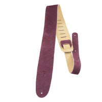 Thumbnail for Burgandy Soft Suede Guitar Strap