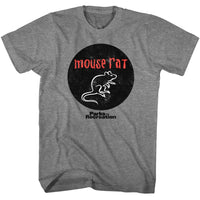 Thumbnail for PARKS AND RECREATION-MOUSE RAT CIRCLE LOGO-GRAPHITE HEATHER ADULT S/S TSHIRT