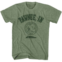 Thumbnail for PARKS AND RECREATION-PAWNEE IN-MILITARY GREEN HEATHER ADULT S/S TSHIRT