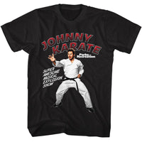 Thumbnail for PARKS AND RECREATION-JOHNNY KARATE-BLACK ADULT S/S TSHIRT