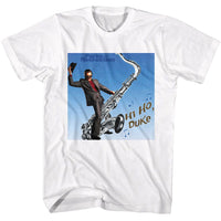 Thumbnail for PARKS AND RECREATION-HI HO DUKE-WHITE ADULT S/S TSHIRT
