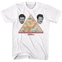 Thumbnail for PARKS AND RECREATION-SWANSON PYRAMID-WHITE ADULT S/S TSHIRT