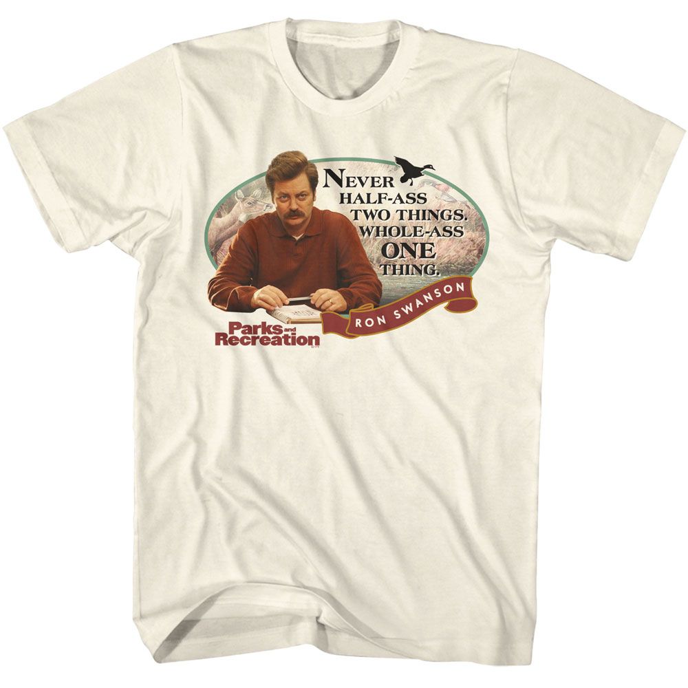 PARKS AND RECREATION-PARKS AND RECREATION WHOLE A ONE THING-NATURAL ADULT S/S TSHIRT