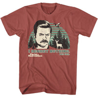 Thumbnail for PARKS AND RECREATION-PARKS AND RECREATION I REGRET NOTHING-TERRACOTTA ADULT S/S TSHIRT
