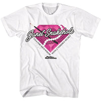 Thumbnail for PARKS AND RECREATION-PARKS AND RECREATION JANET SNAKEHOLE DIAMOND-WHITE ADULT S/S TSHIRT