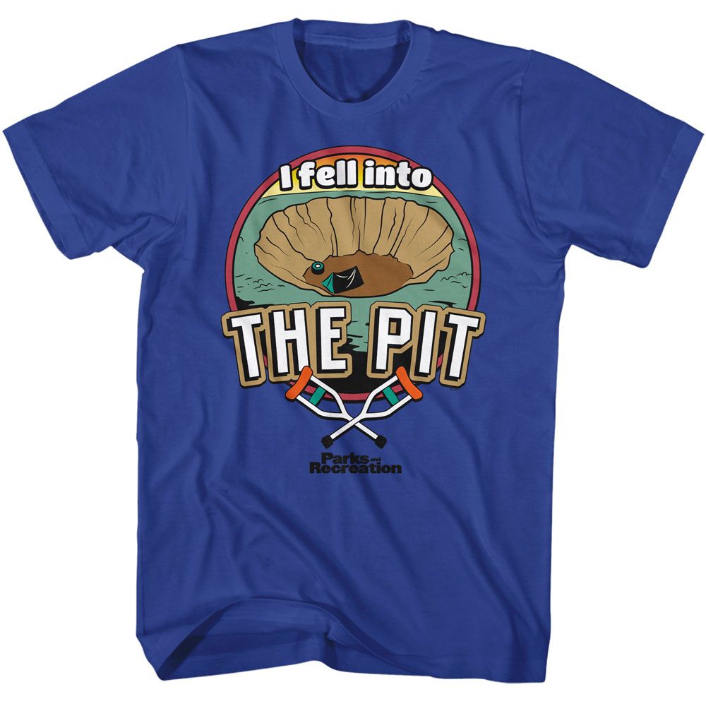 PARKS AND RECREATION-PARKS AND RECREATION I FELL INTO THE PIT-ROYAL ADULT S/S TSHIRT