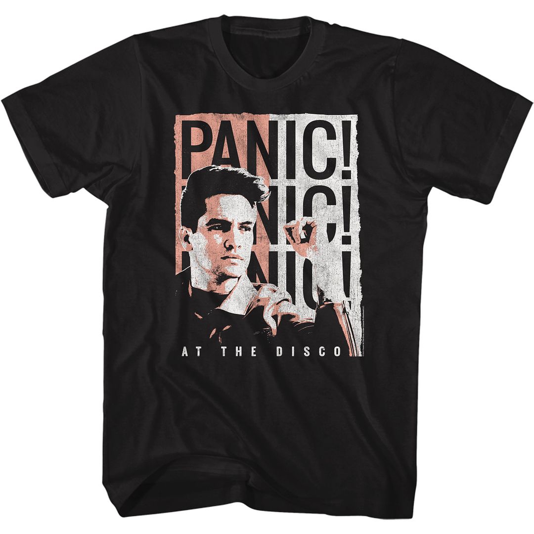 PANIC AT THE DISCO-PANIC-BLACK ADULT S/S TSHIRT