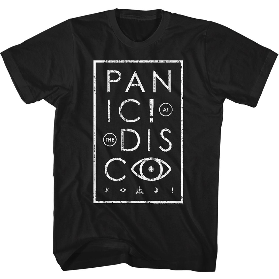 PANIC AT THE DISCO EYE BLACK ADULT S/S TSHIRT