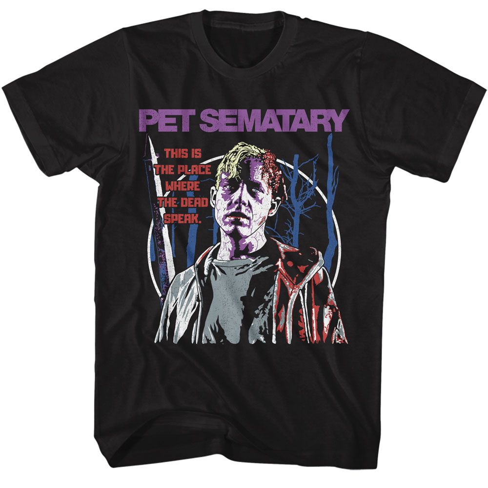 PET SEMATARY-PET SEMATARY THIS IS THE PLACE-BLACK ADULT S/S TSHIRT