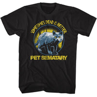 Thumbnail for PET SEMATARY-PET SEMATARY SOMETIMES CIRCLE-BLACK ADULT S/S TSHIRT