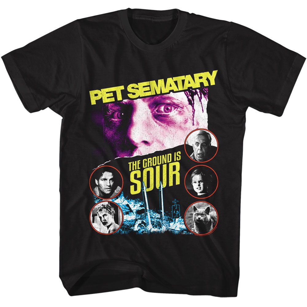 PET SEMATARY-PET SEMATARY SOUR-BLACK ADULT S/S TSHIRT