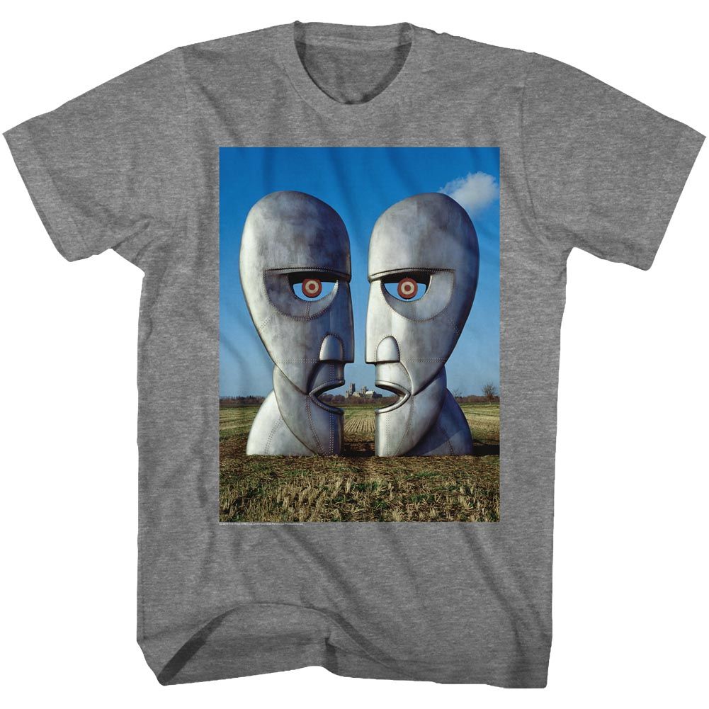 PINK FLOYD-METAL HEADS-GRAPHITE HEATHER ADULT S/S TSHIRT