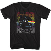 Thumbnail for PINK FLOYD-PINK FLOYD WAVY PRISM-BLACK ADULT S/S TSHIRT