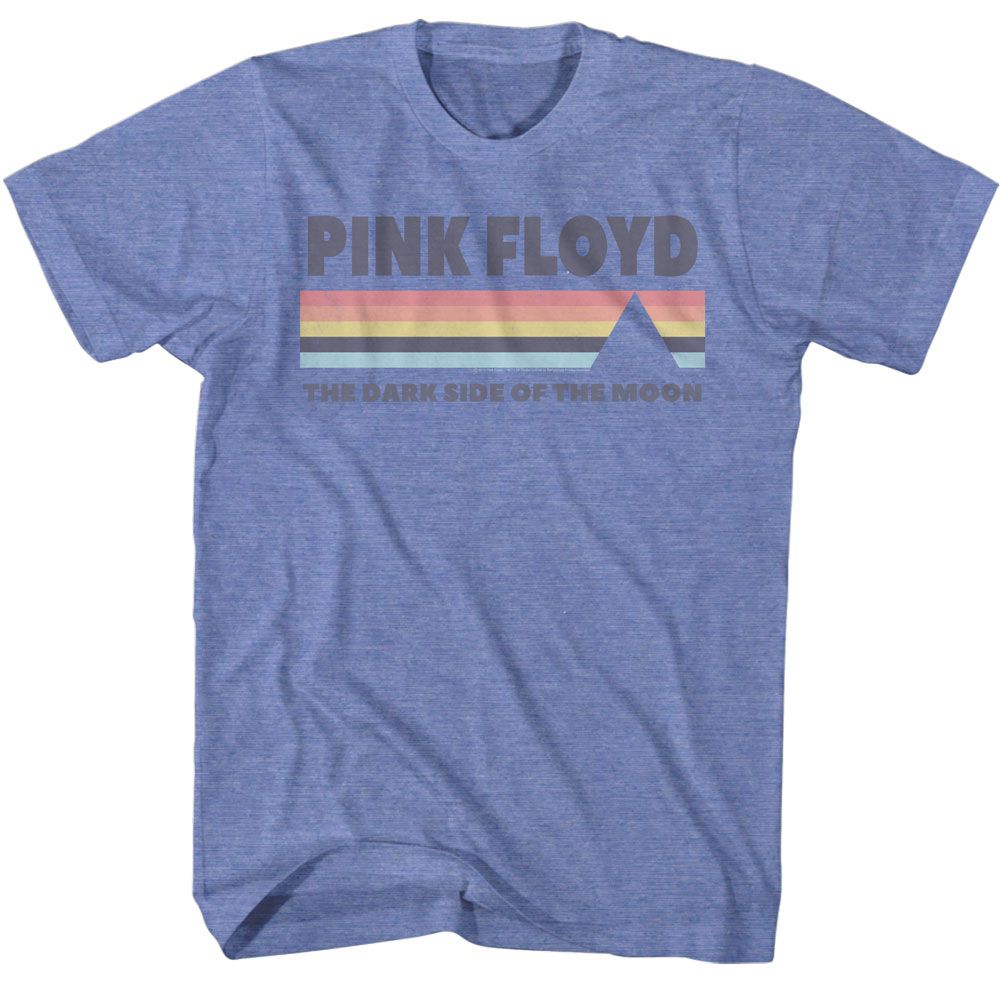 PINK FLOYD-DSOTM-LIGHT BLUE HEATHER ADULT S/S TSHIRT