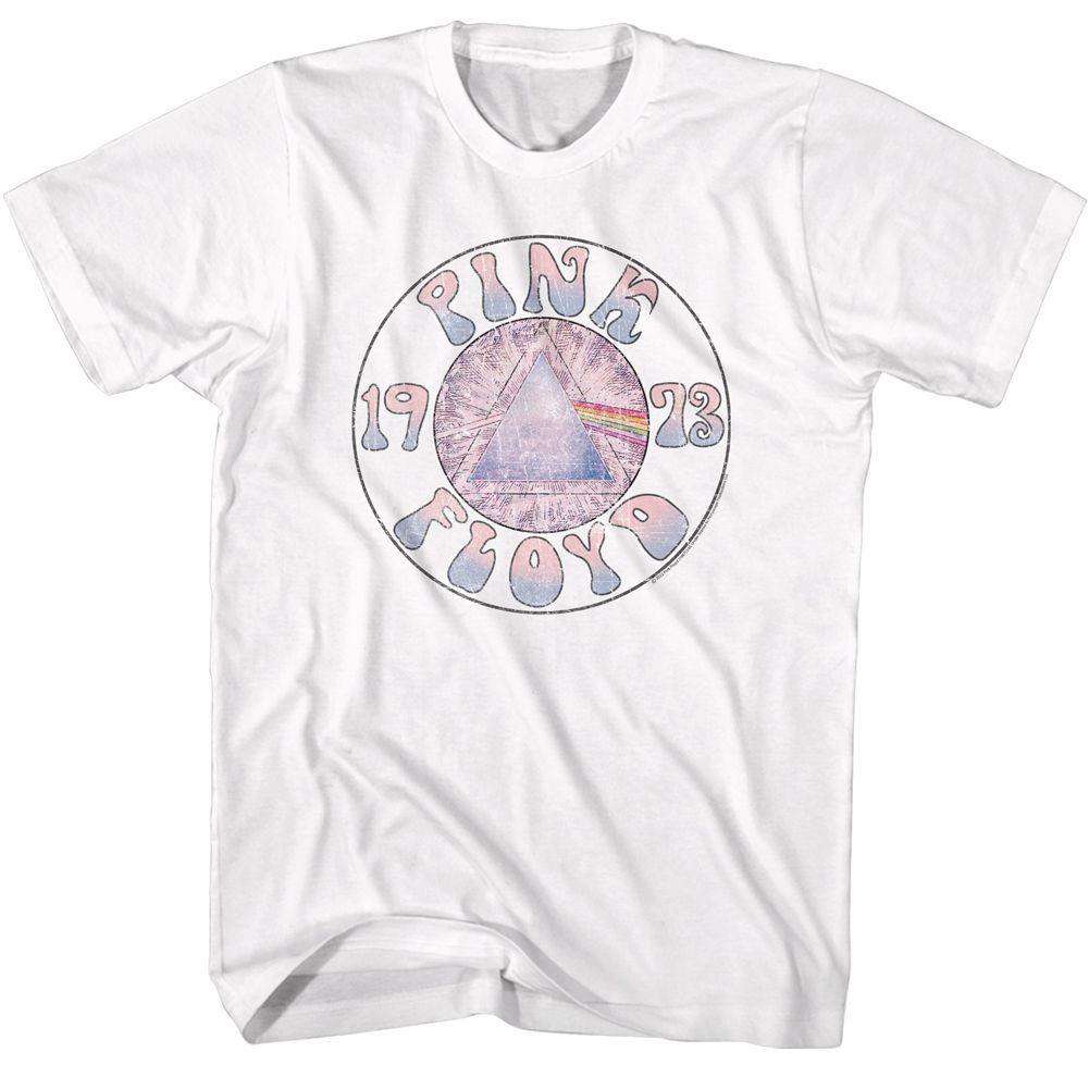 PINK FLOYD-PINK FLOYD SKETCH PRISM CIRCLE-WHITE ADULT S/S TSHIRT
