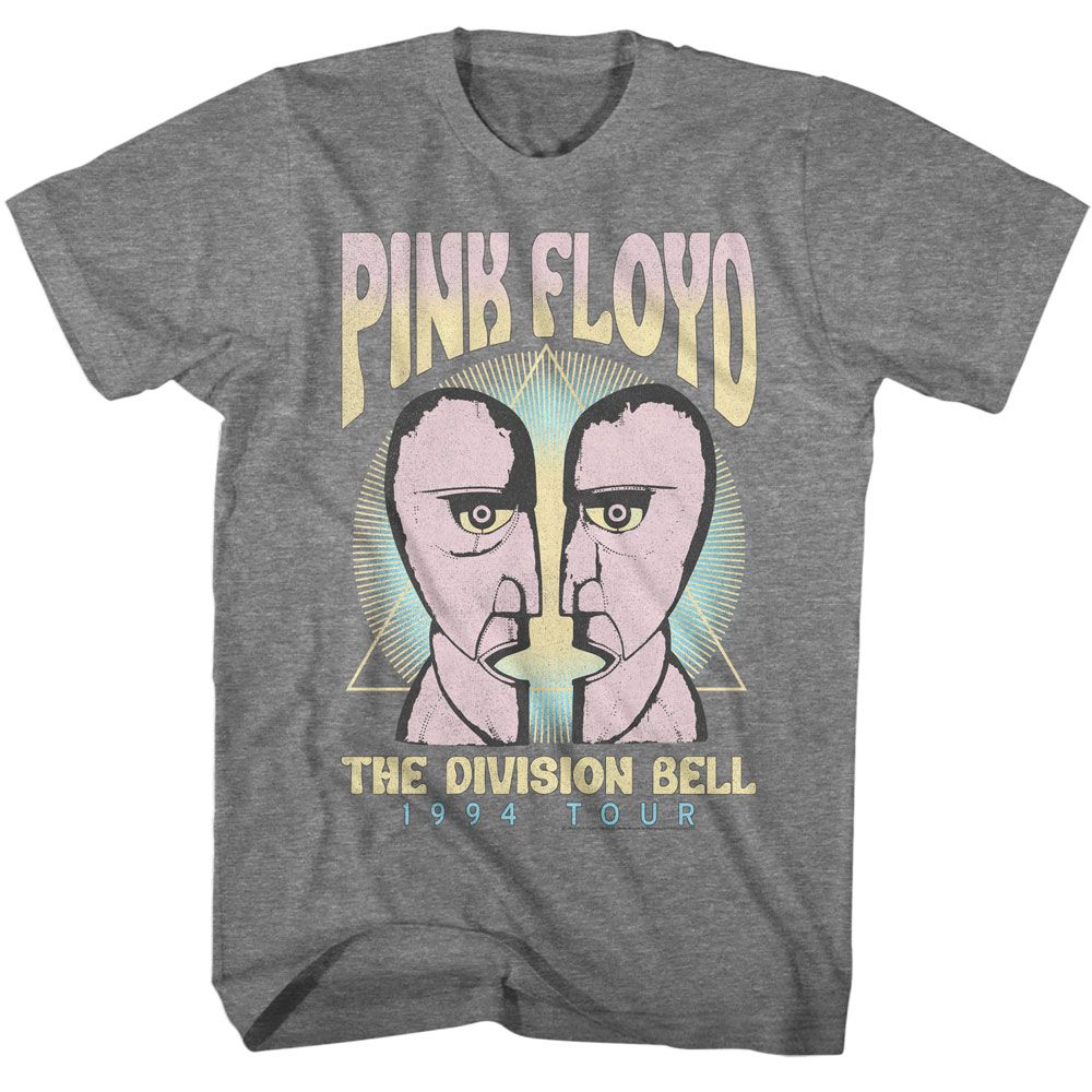 PINK FLOYD-PINK FLOYD THE DIVISION BELL 1994 TOUR-GRAPHITE HEATHER ADULT S/S TSHIRT