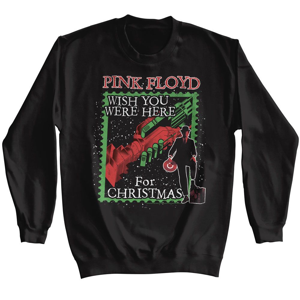 PINK FLOYD-PINK FLOYD FOR CHRISTMAS-BLACK ADULT L/S SWEATSHIRT